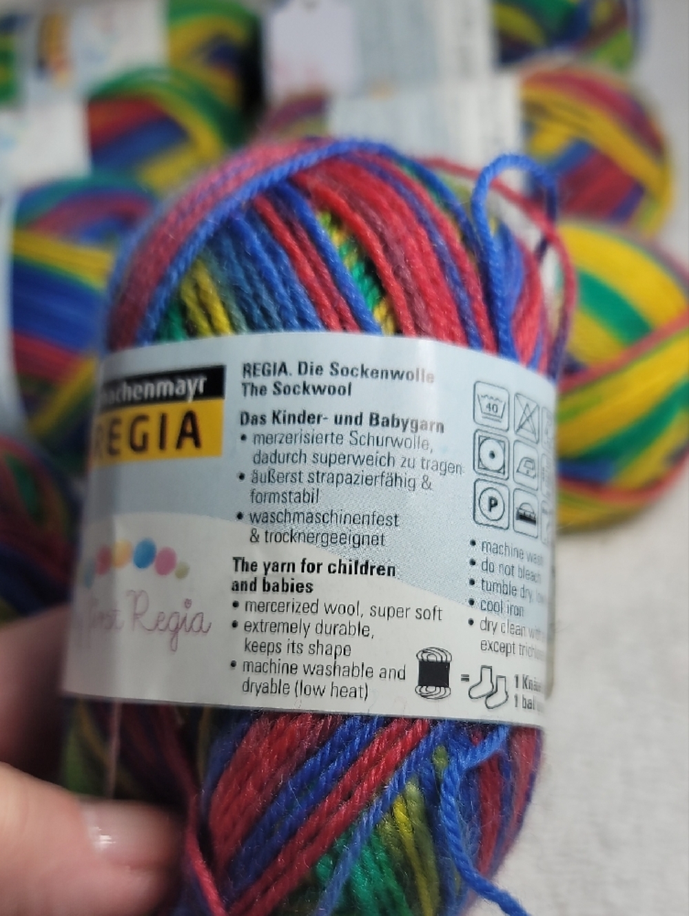 Multicolor Rainbow Sock Yarn - Bright Rainbow Colors - Picture 4 of 8
